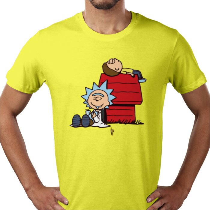 Rick & Morty & Snoopy - Chilled Out T-shirt