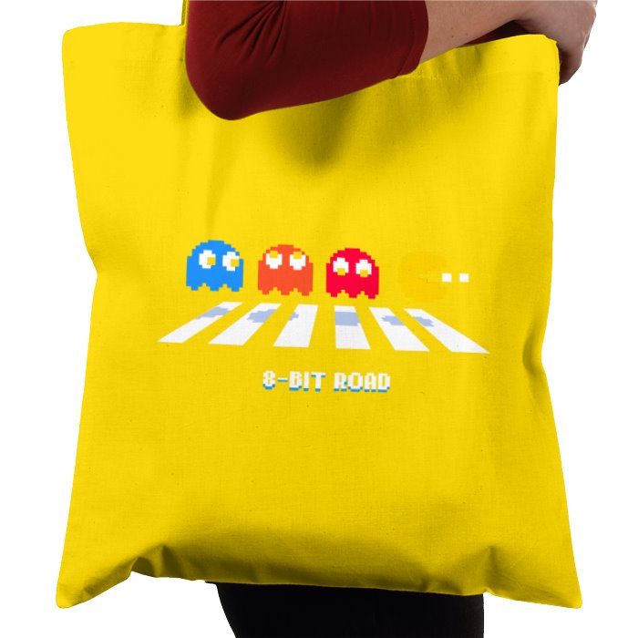 Pac-Man - 8 Bit Road Tote Bag