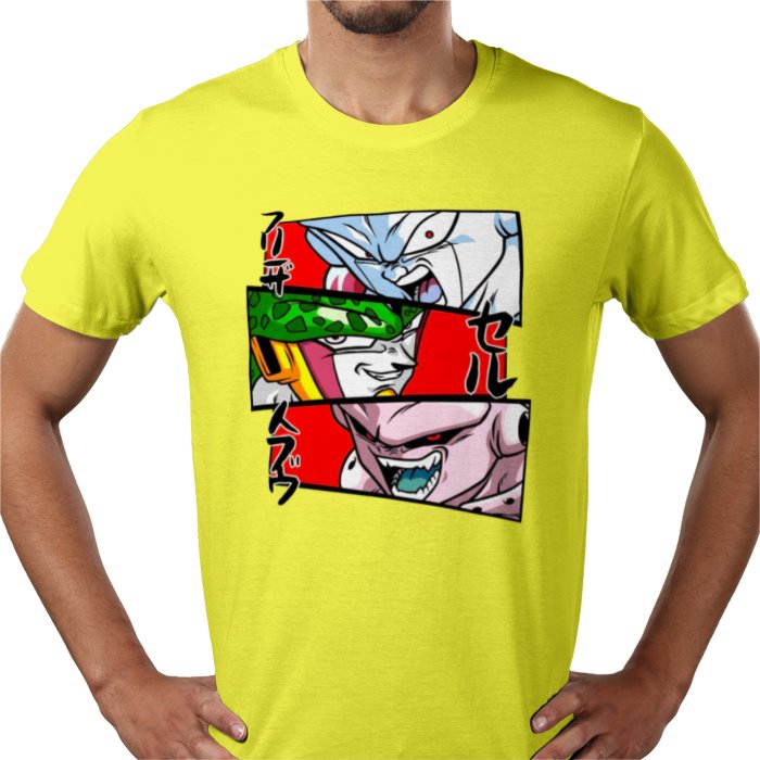 Dragon Ball Z Faces of Evil T-Shirt | DBZ Villains Anime Tee