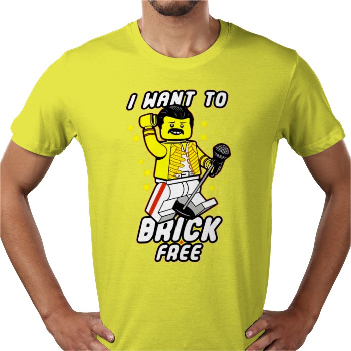 Freddy Mercury - Brick Free T-Shirt
