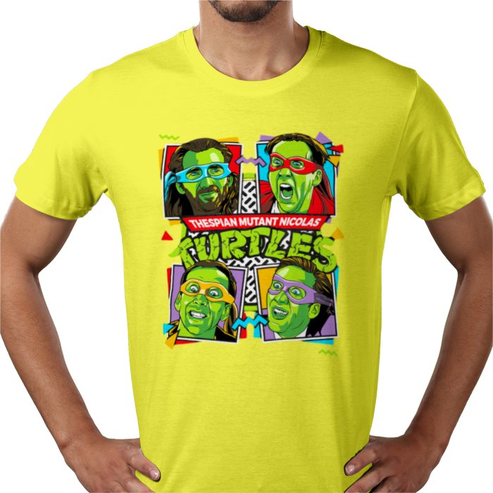 Nicolas Cage x Teenage Mutant Ninja Turtles — Thespian Mutant Nicholas Turtles T-Shirt